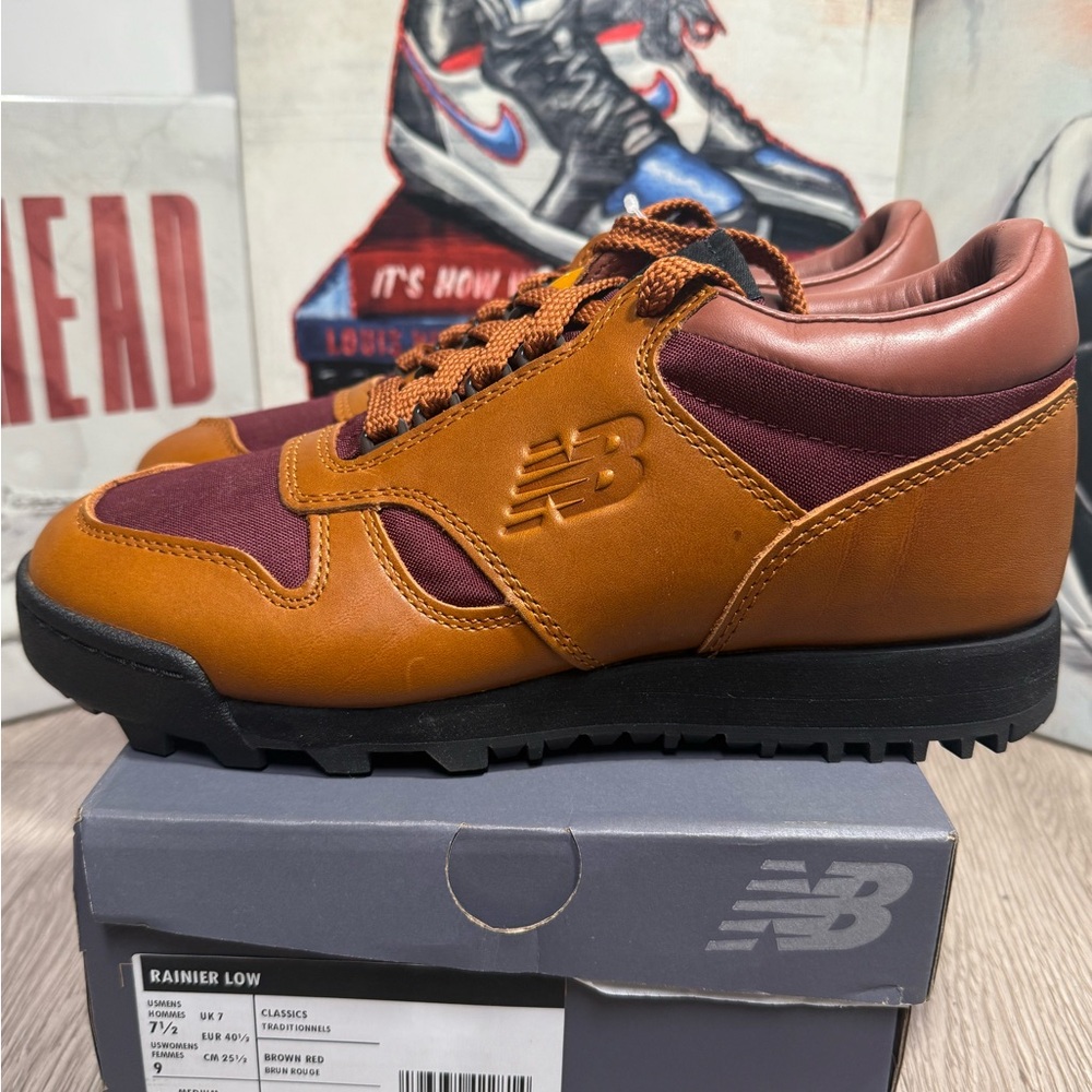 New Balance Mens 7.5 UALGSOG Rainier Low Glazed Ginger/Crimson Sneaker - Picture 2 of 10